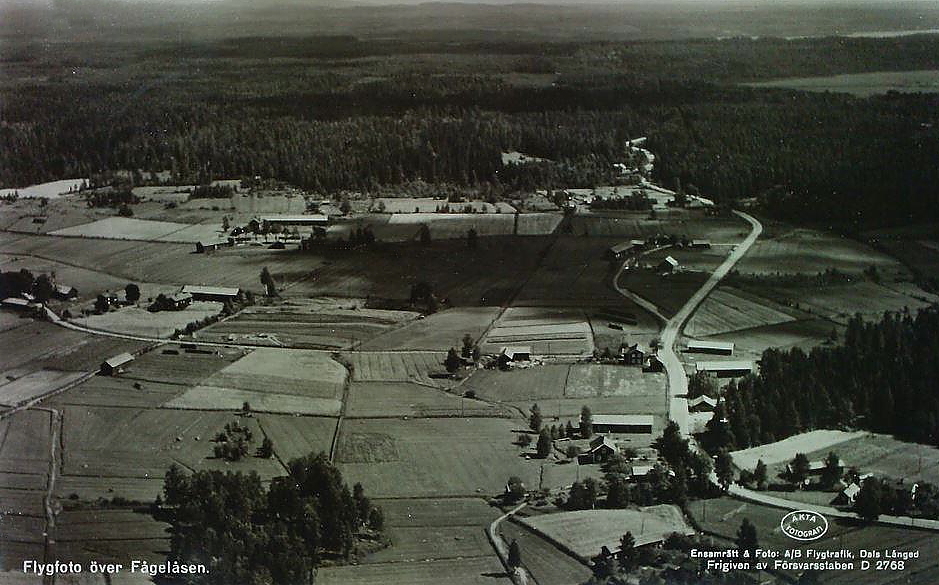 Degerfors, Åtorp, Flygfoto över Fågelåsen