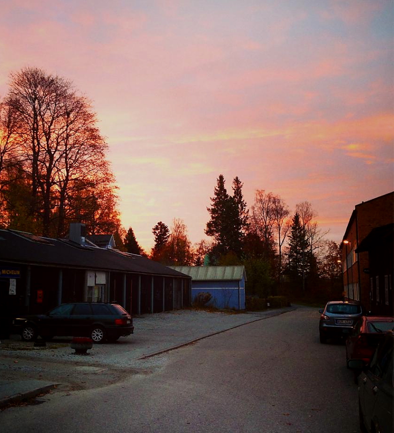 På väg mot jobbet