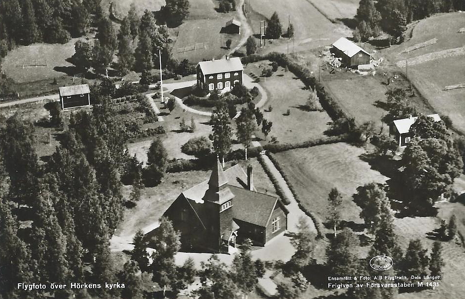 Kopparberg, Flygfoto över Hörkens Kyrka