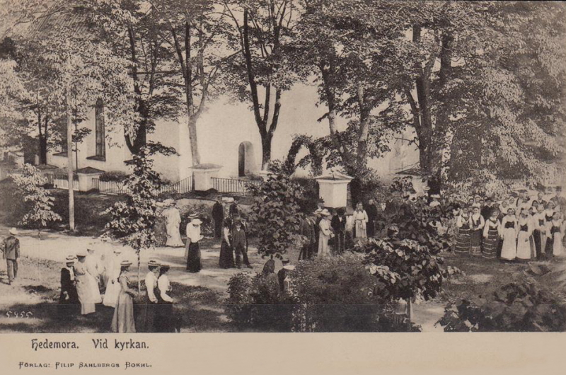 Hedemora vid Kyrkan 1905