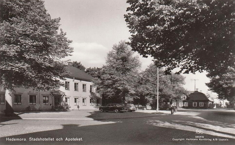 Hedemora, Stadshotellet och Apoteket 1967