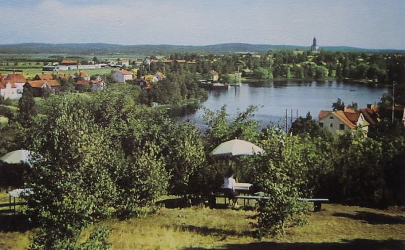 Hedemora,Utsikt mot Stadsberget från Serveringen