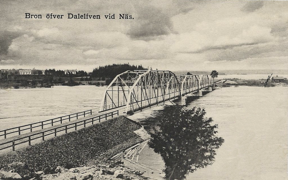 Hedemora, Bron över Dalälven vid Näs