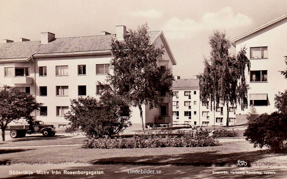 Södertälje. Motiv från Rosenborgsgatan