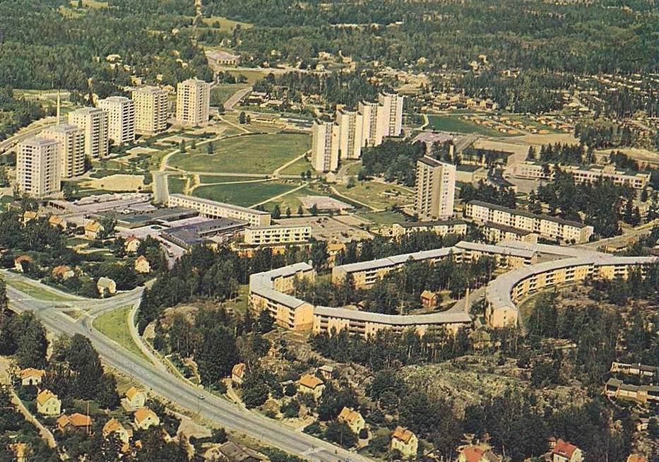 Södertälje, Flygfoto över Brunnsäng