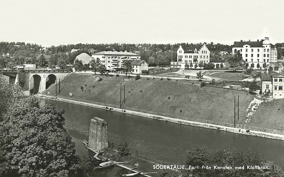 Södertälje, Parti från Kanalen med Klaffbron