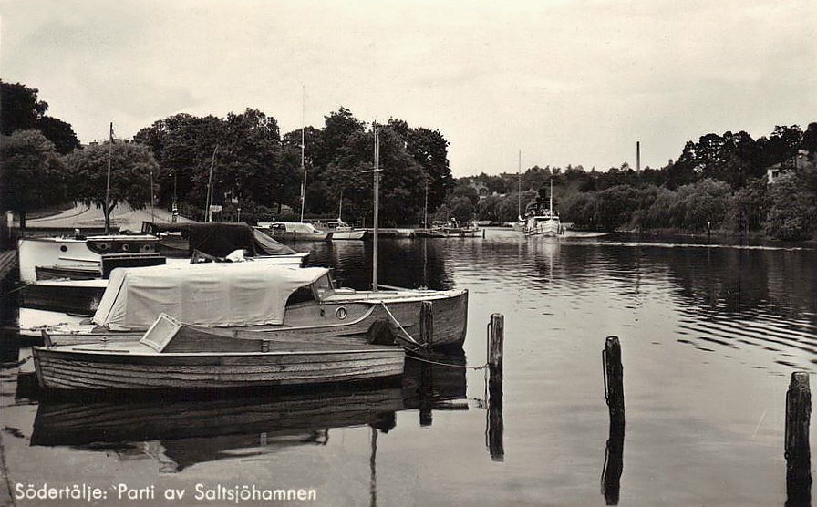 Södertälje, Parti av Saltsjöhamnen 1956