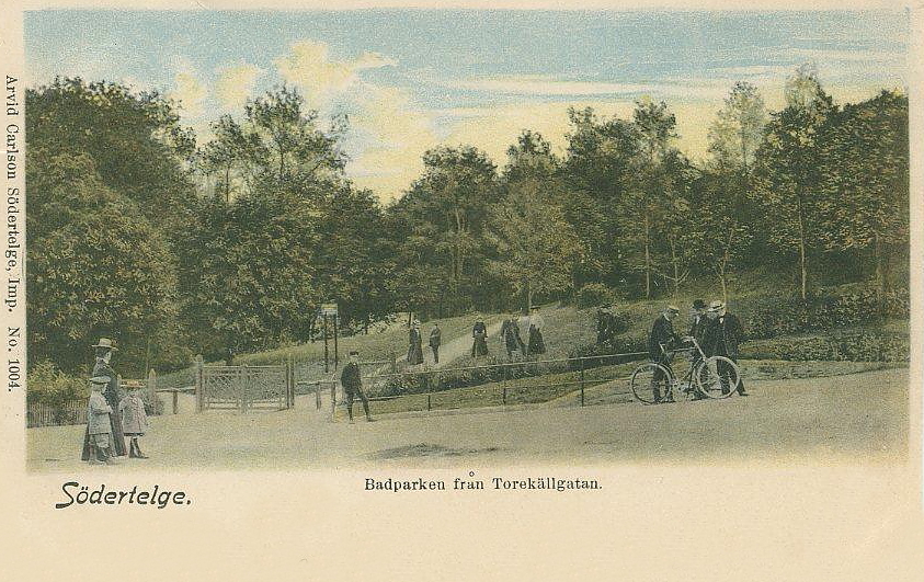 Södertelge, Badparken från Torekällgatan