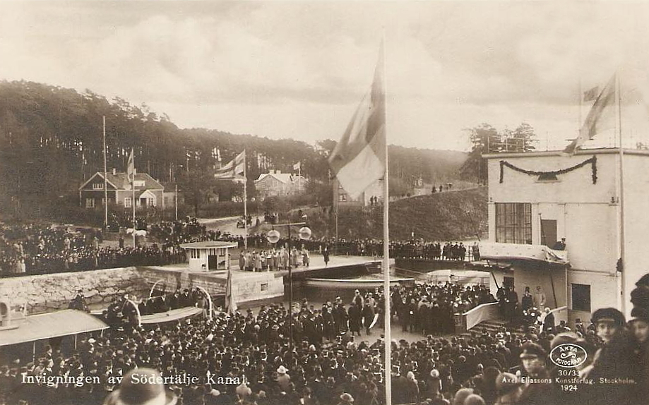 Invigning av Södertälje kanal 1924