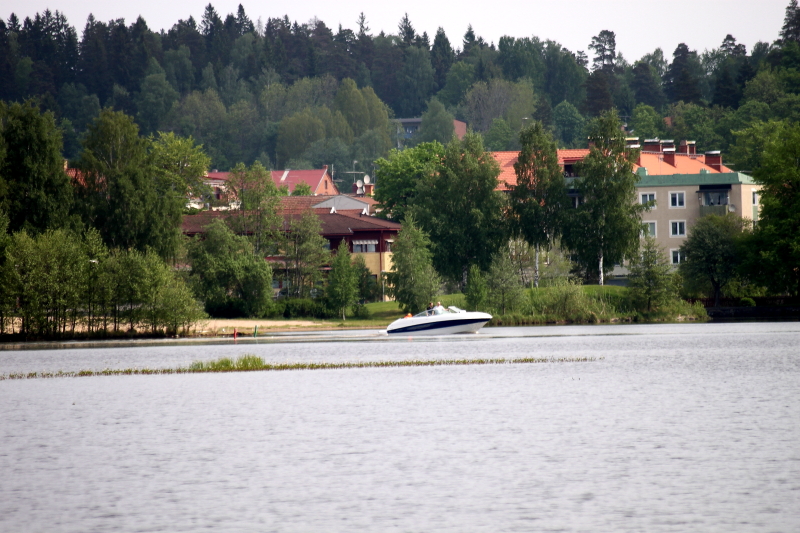 Båten utanför Försäkringskassan