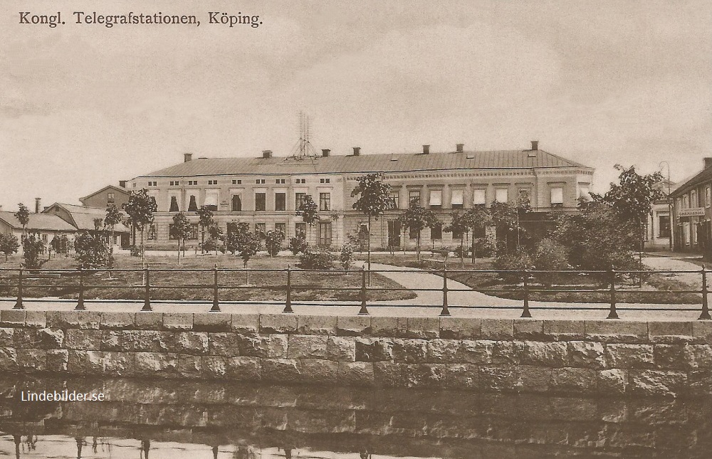 Kongl, Telegrafstationen, Köping 1912