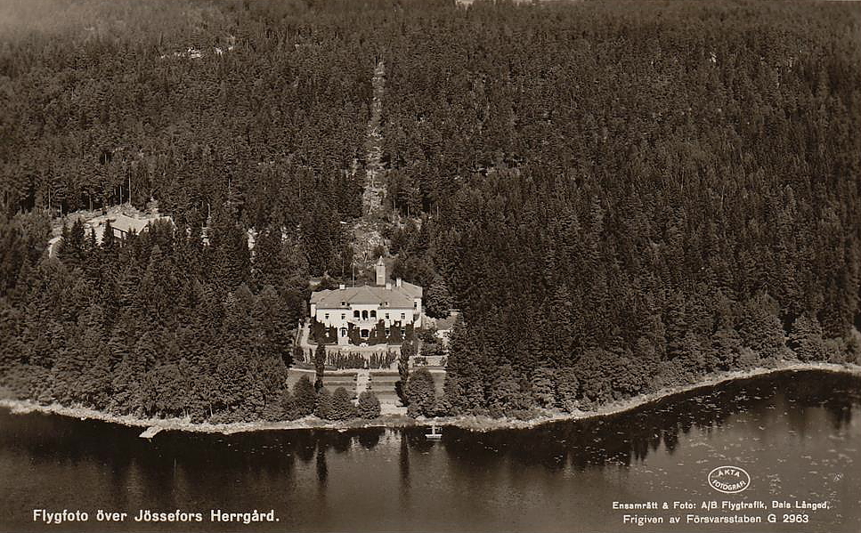 Arvika, Flygfoto över Jössefors Herrgård