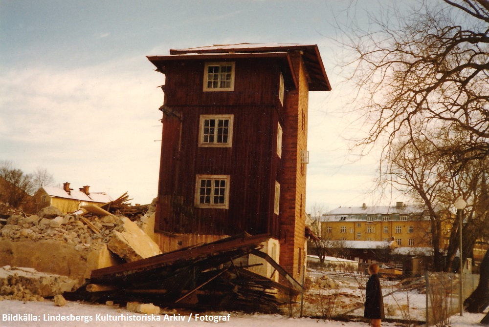 Lindesberg, Bodgatan, Ångbryggeriet rivs