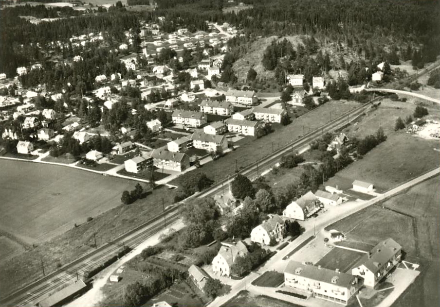 Flygfoto över Tystberga