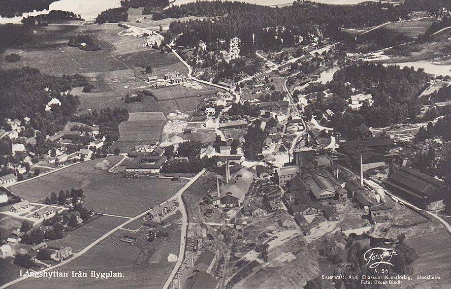 Hedemora, Långshyttan från Flygplan 1925
