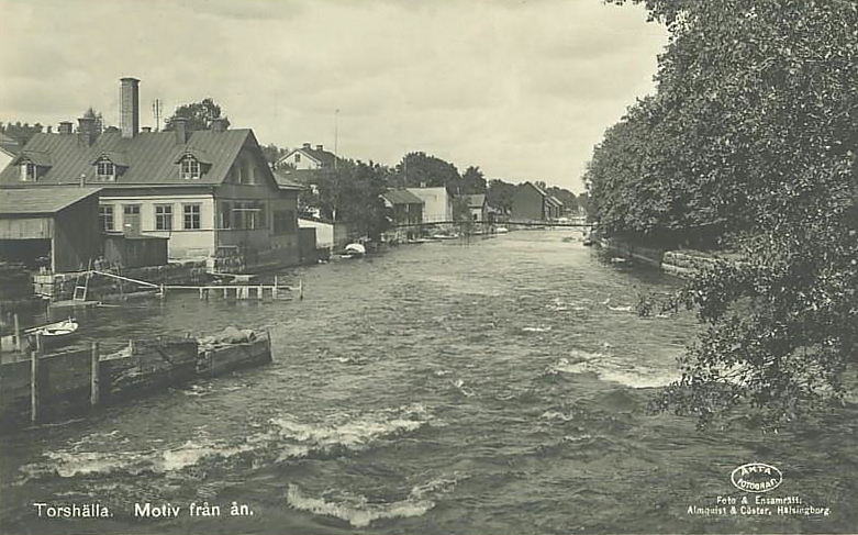 Eskilstuna, Torshälla, Motiv från Ån 1930