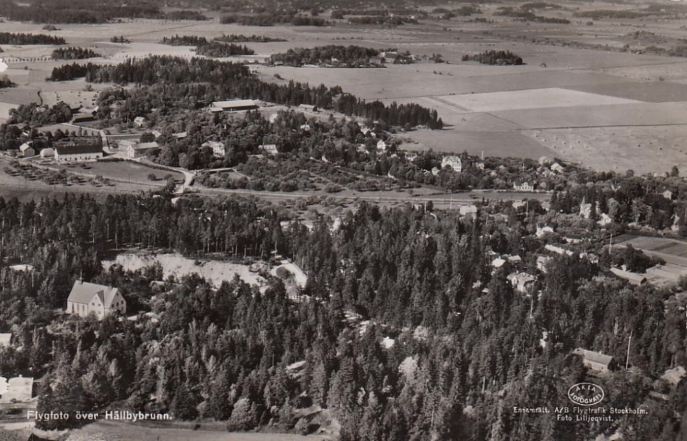 Eskilstuna, Flygfoto över Hällbybrunn