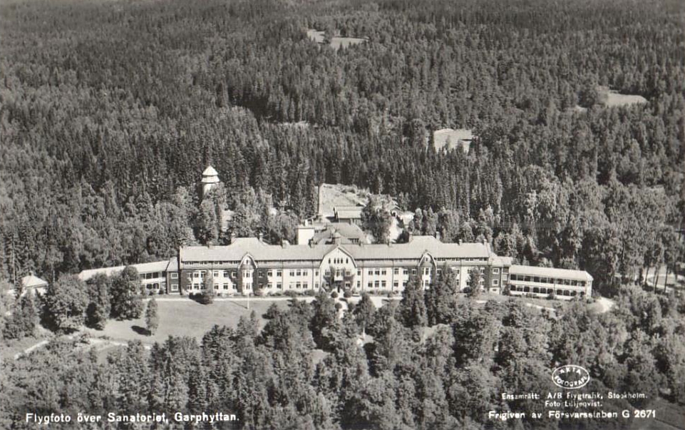 Örebro, Flygfoto över Sanatoriet, Garphyttan