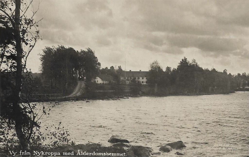 Filipstad, Vy från Nykroppa med Ålderdomshemmet