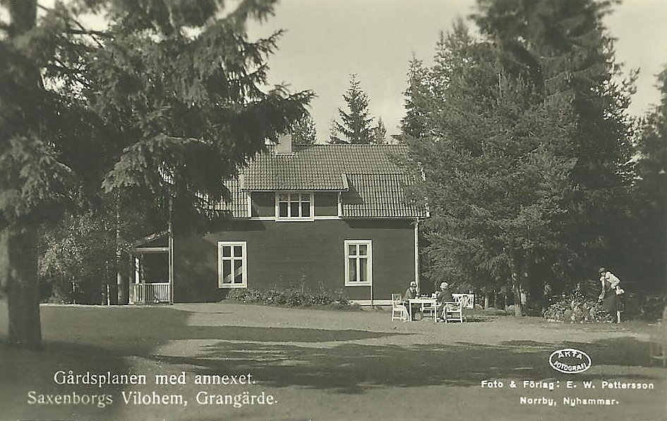 Ludvika Gårdsplanen med Annexet , Saxenborgs Vilohem, Grangärde