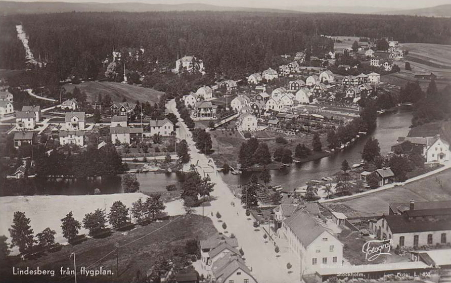 Lindesberg Från Flygplan 1935