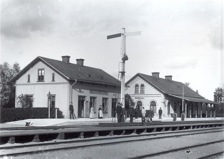 Örebro,  Järnväg Ervalla Station 1892