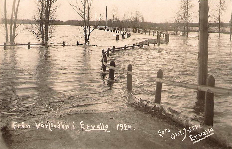 Örebro, Från Vårfloden i Ervalla 1924