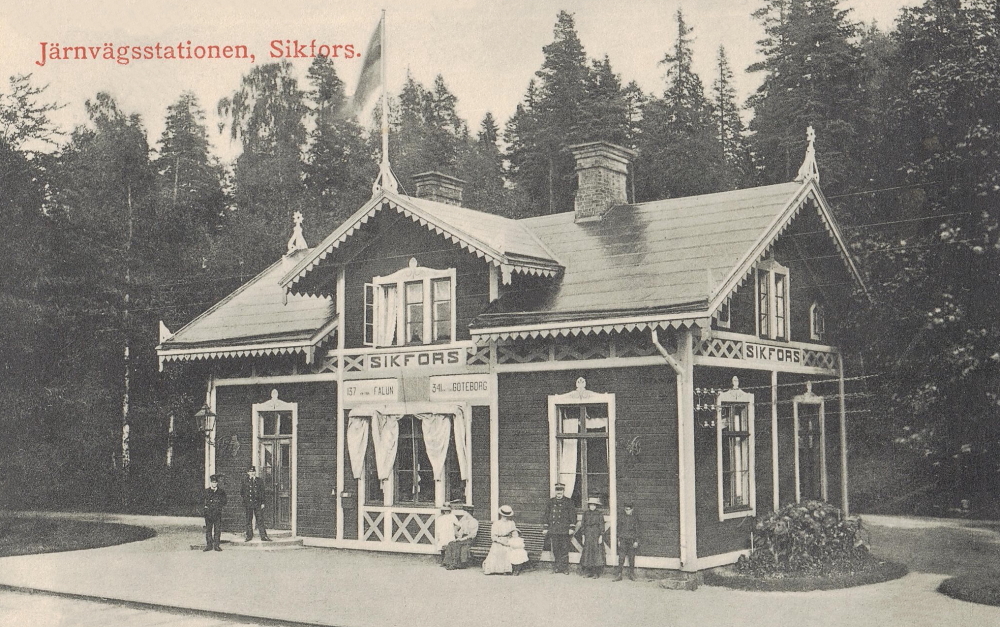 Hällefors, Järnvägsstationen Sikfors