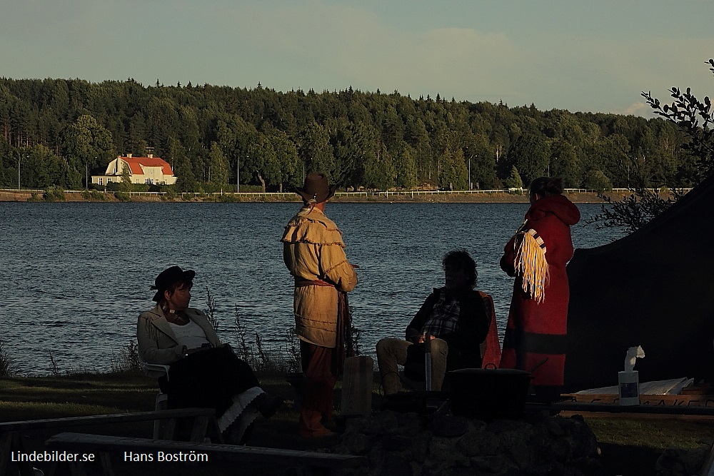 Vy över Lindesjön mot Brogården