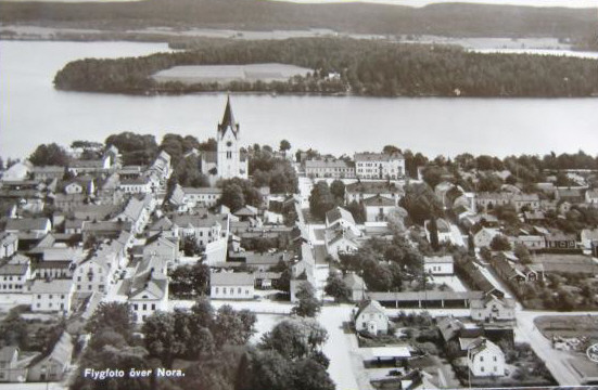 Flygfoto över Nora