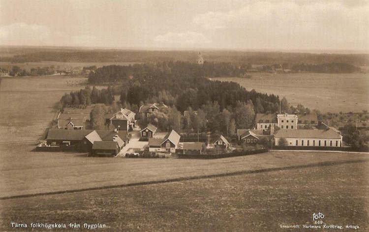 Sala, Tärna Folkhögskolan från Flygplan