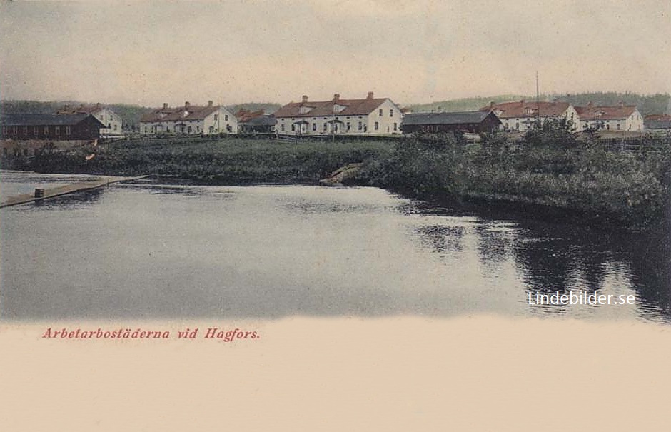 Arbetarebostäder vid Hagfors 1905