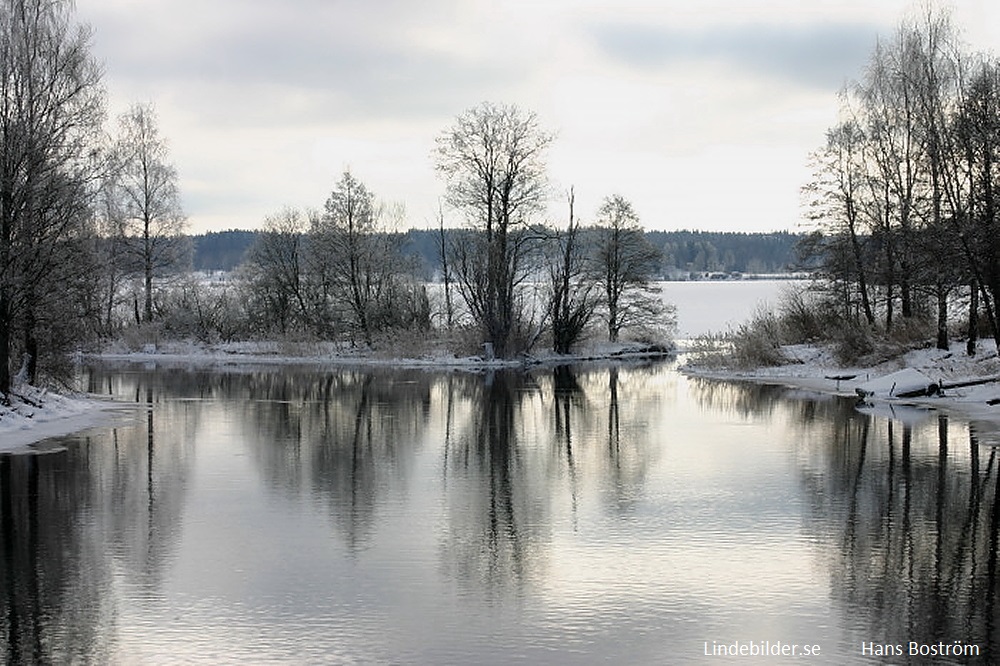 Utloppet från bottenån till lindesjön