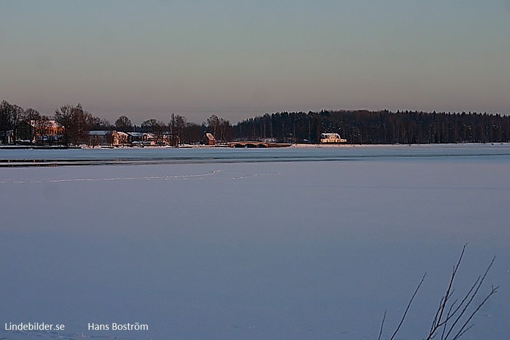 Solnedgång över södra infarten