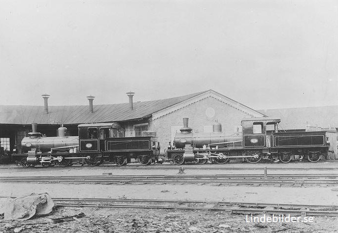 Hagfors, Järnvägen och Lokstallarna 1902