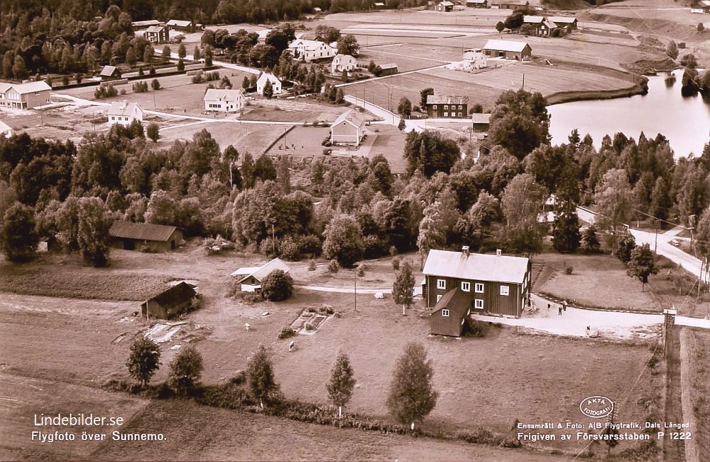 Flygfoto över Sunnemo