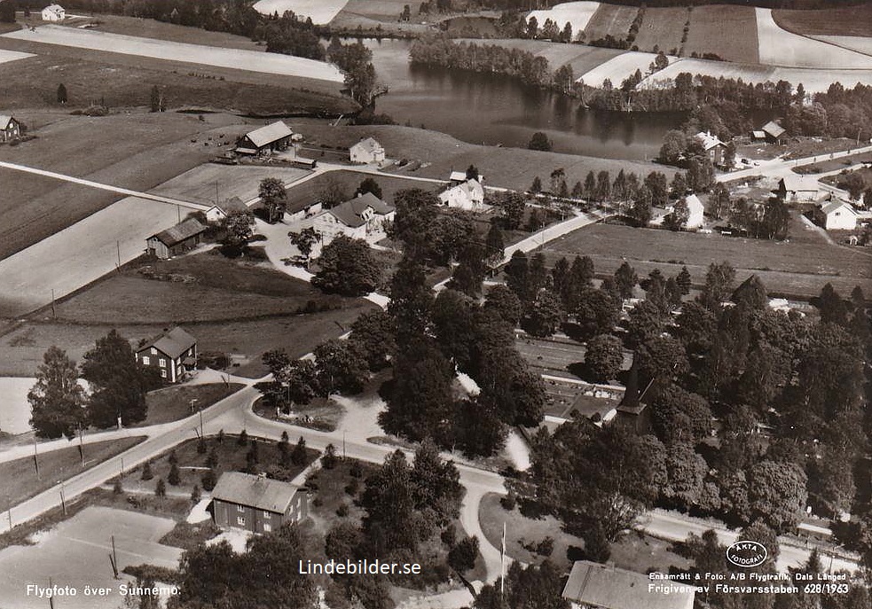 Hagfors, Flygfoto över Sunnemo 1963