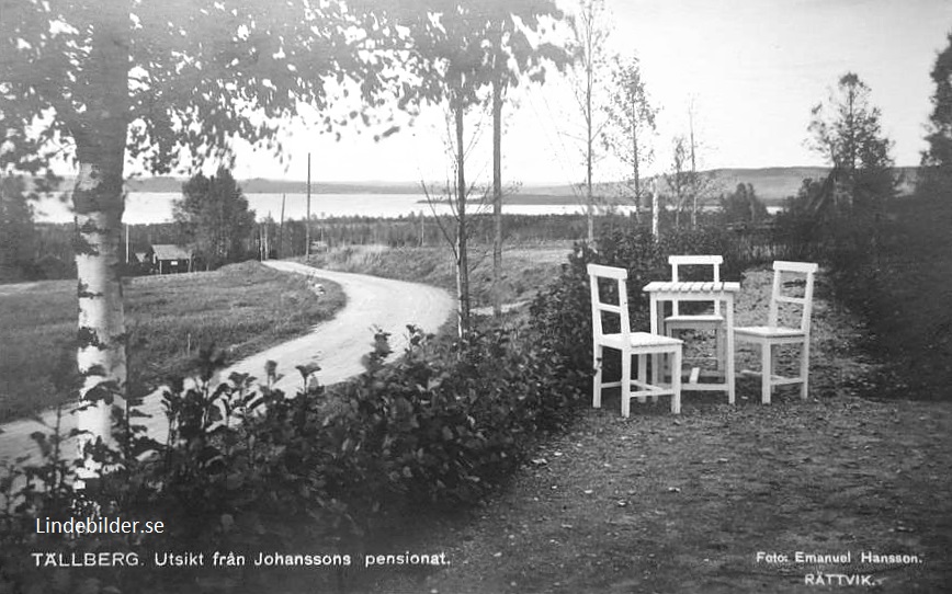 Tällberg, Utsikt från Johanssons Pensionat 1928