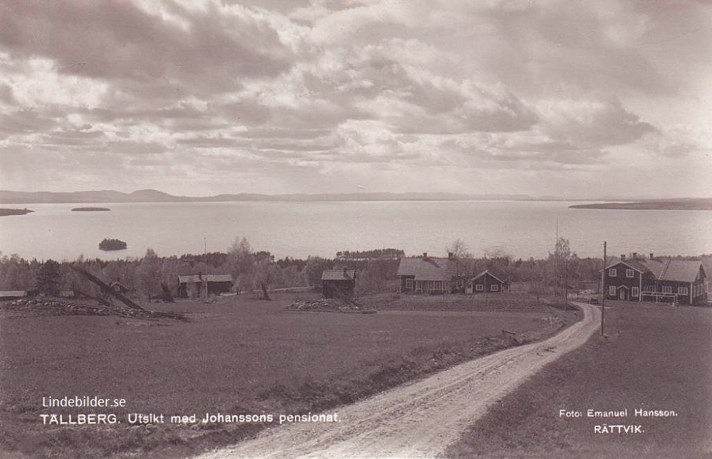 Tällberg, Utsikt med Johanssons Pensionat 1924