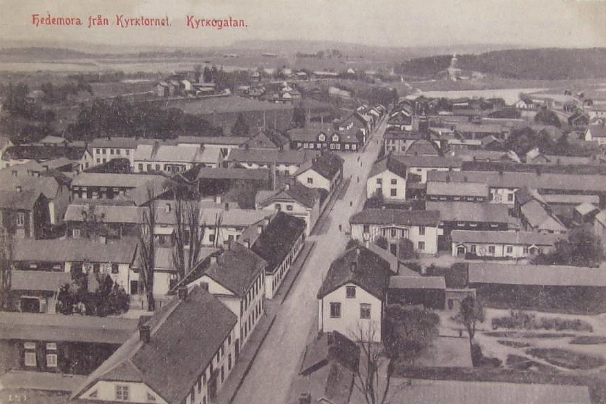 Hedemora från Kyrktornet, Kyrkogatan