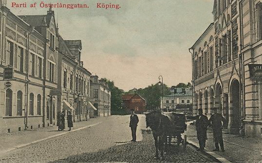 Köping, Parti af Österlånggatan 1908