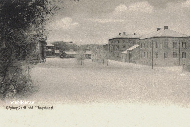 Köping, Parti vid Tingshuset 1905