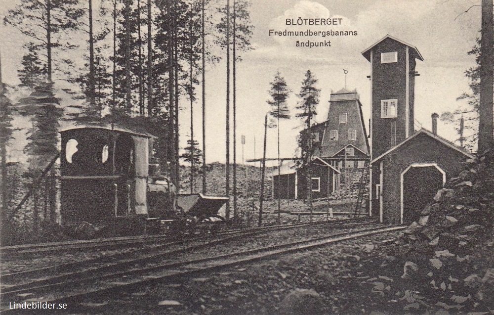 BLÖTBERGET. Fredmundbergsbanans ändpunkt