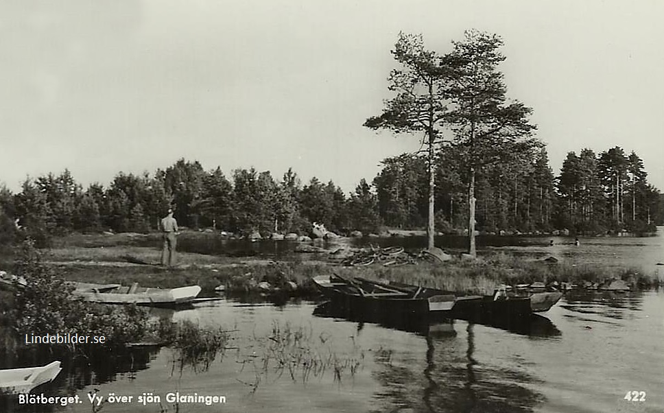 Ludvika, Blötberget, Vy över sjön Glaningen