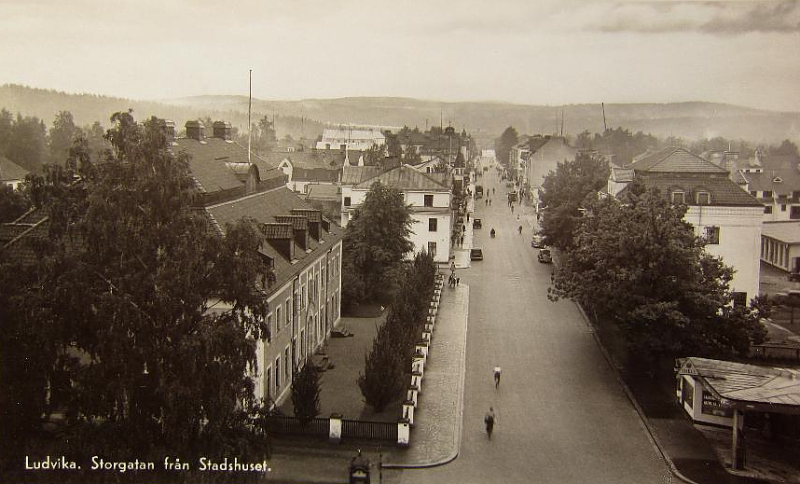 Ludvika,  Storgatan från Stadshuset