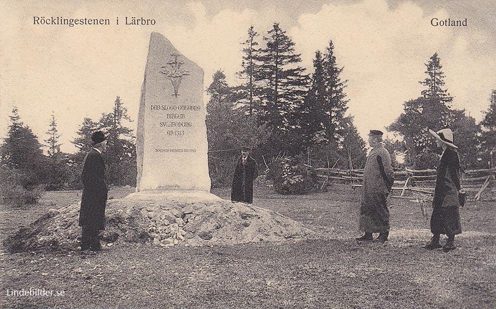 Röcklingestenen i Lärbro. Gotland