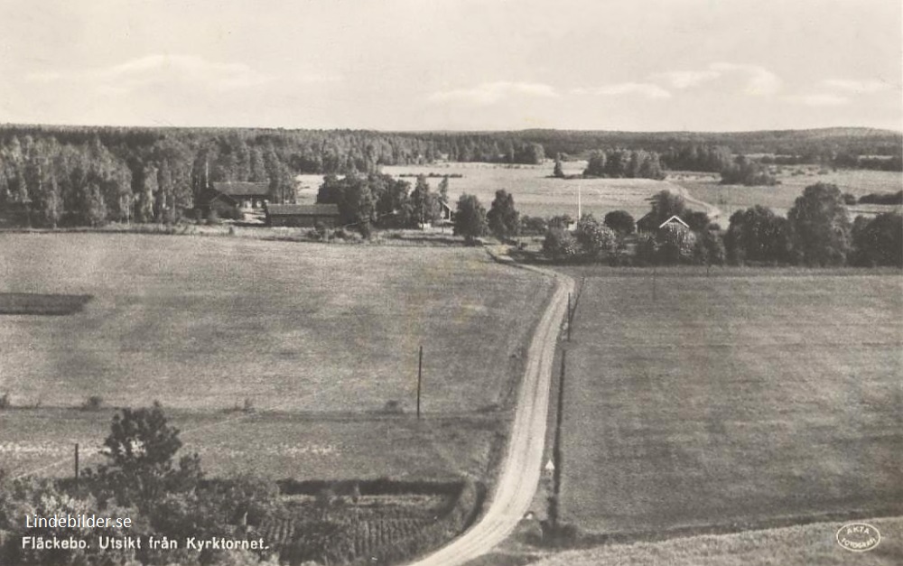 Fläckebo.  Utsikt från Kyrktornet