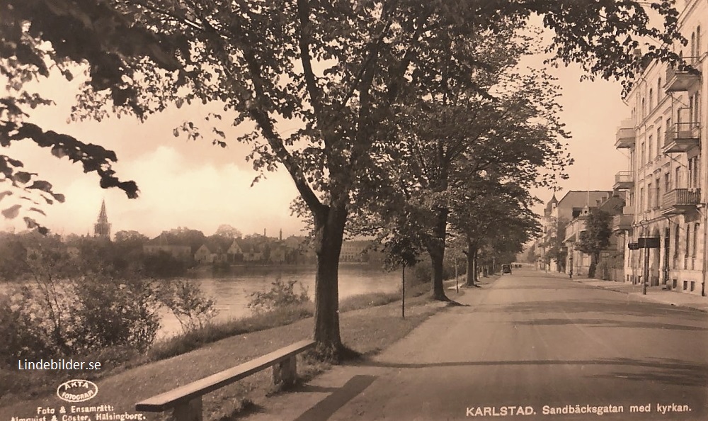 Karlstad, Sandbäcksgatan med Kyrkan