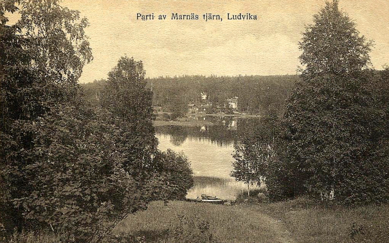 Parti av Marnäs Tjärn, Ludvika