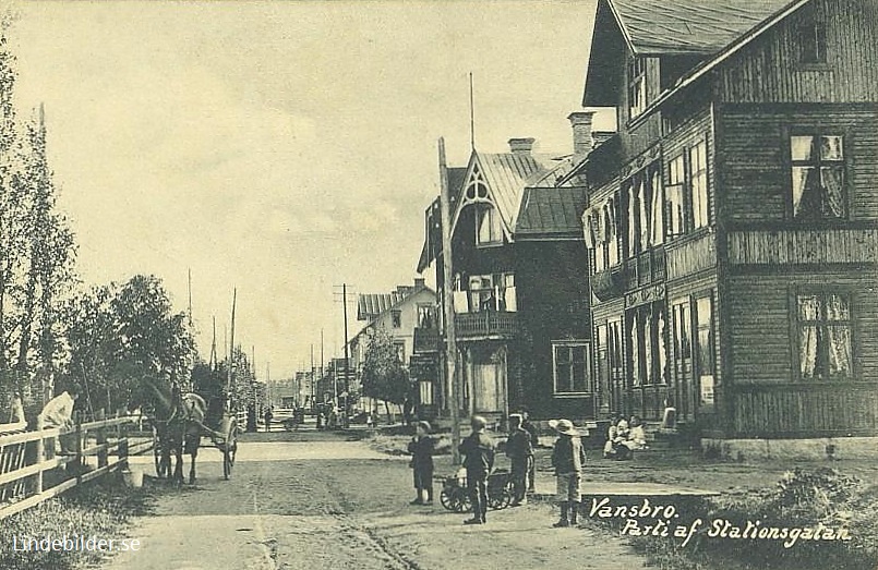 Vansbro, Parti Af Stationsgatan 1907